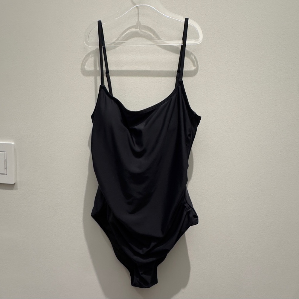 Annbon Black Swimsuit with Adjustable Straps & Removal Padding Size M